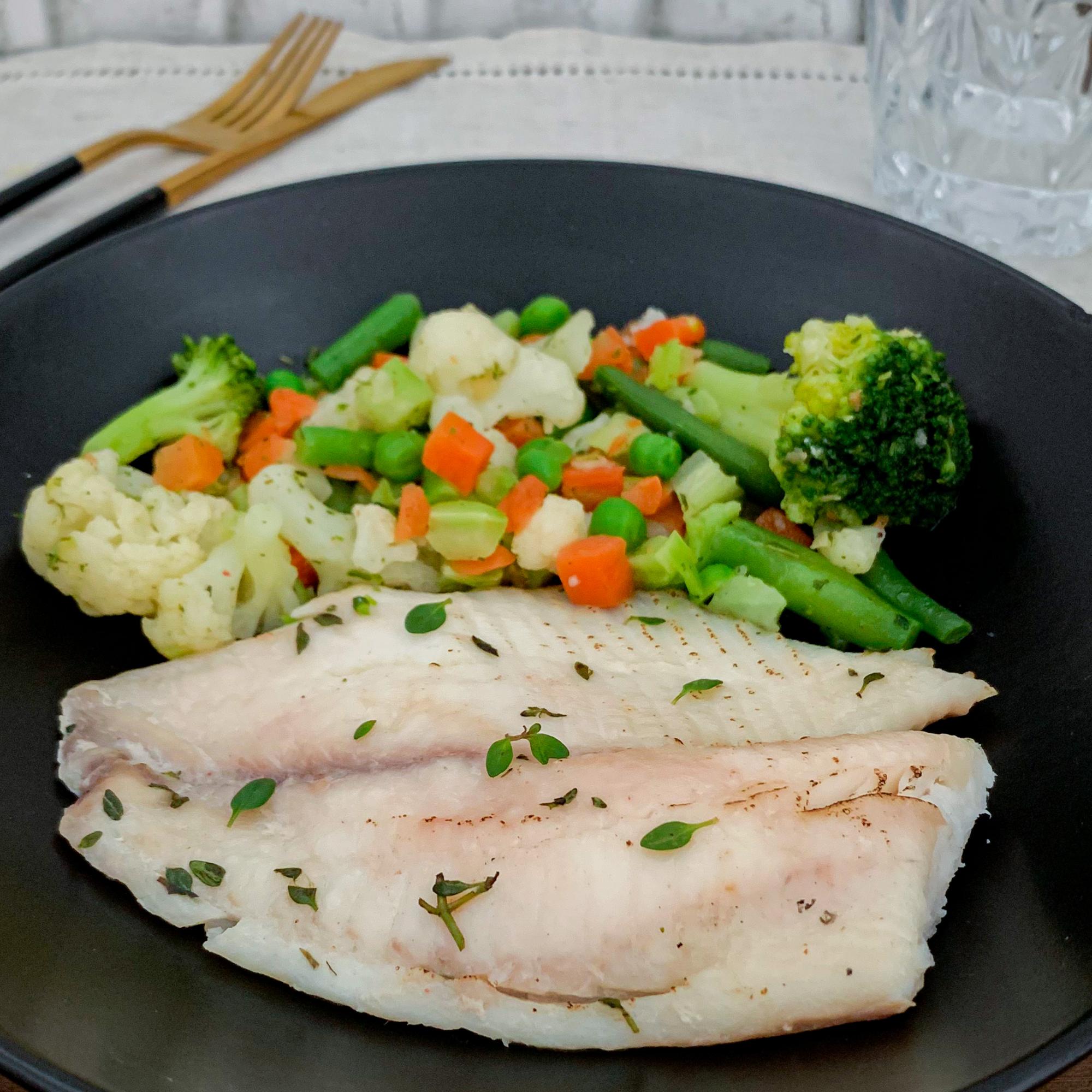 Tilápia + Mix de Legumes Marmitas Saudáveis Panelinha Fit