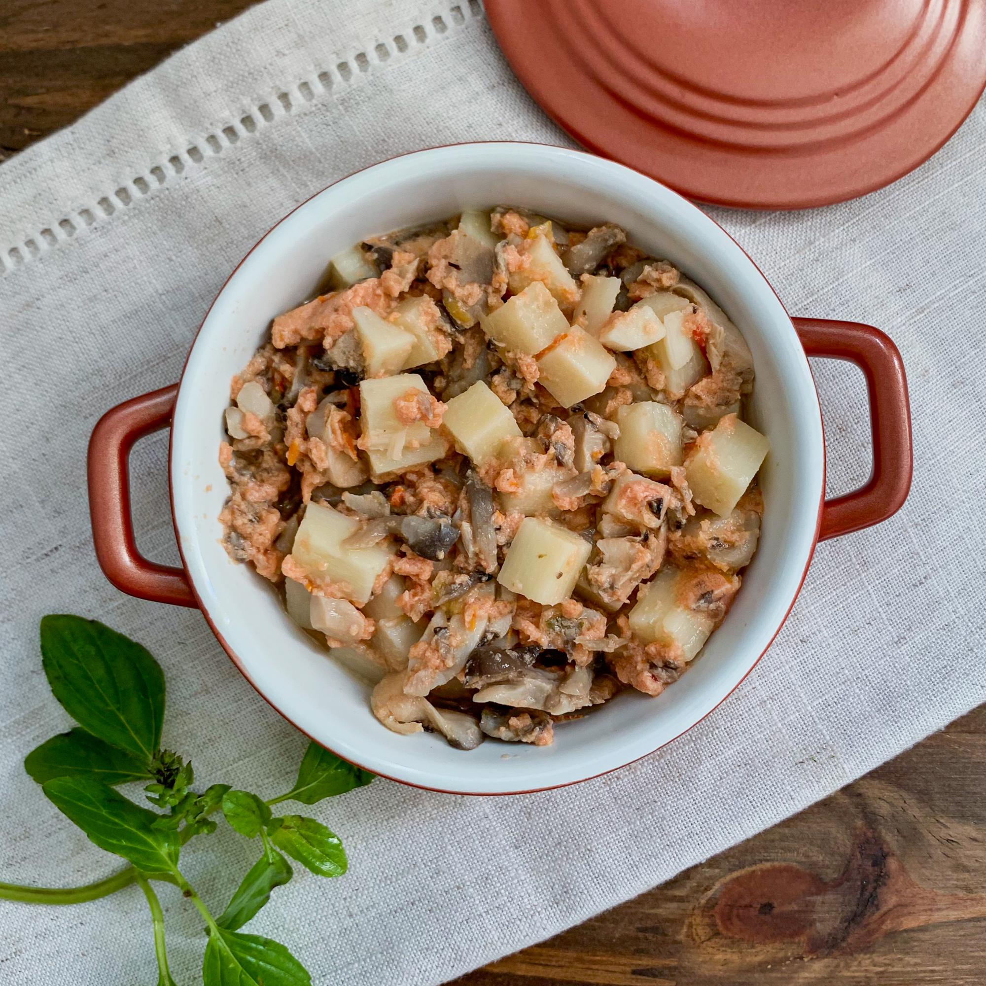 Strogonoff de Shimeji com Palmito Orgânico Panelinha Fit